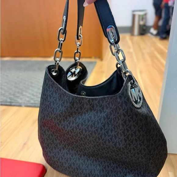 Michael Kors | Bags | Michael Kors Black Shoulder Bag With  display picture 1